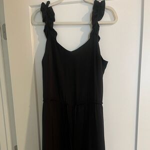 Who What Wear Black Midi Dress